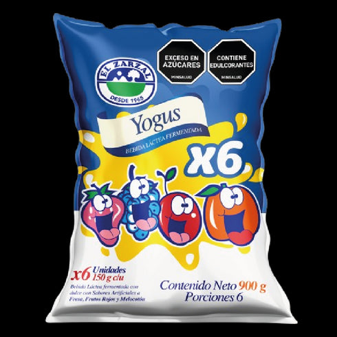 BEBIDA YOGUS EL ZARZAL 6U 900G SURTIDA